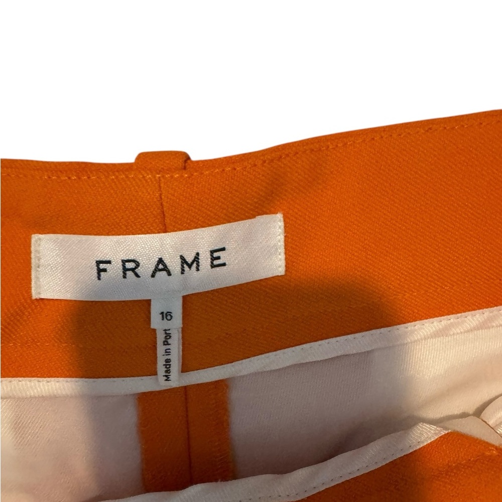 FRAME Nectarine High Rise Trouser Short, Size 16 - Picture 7 of 7